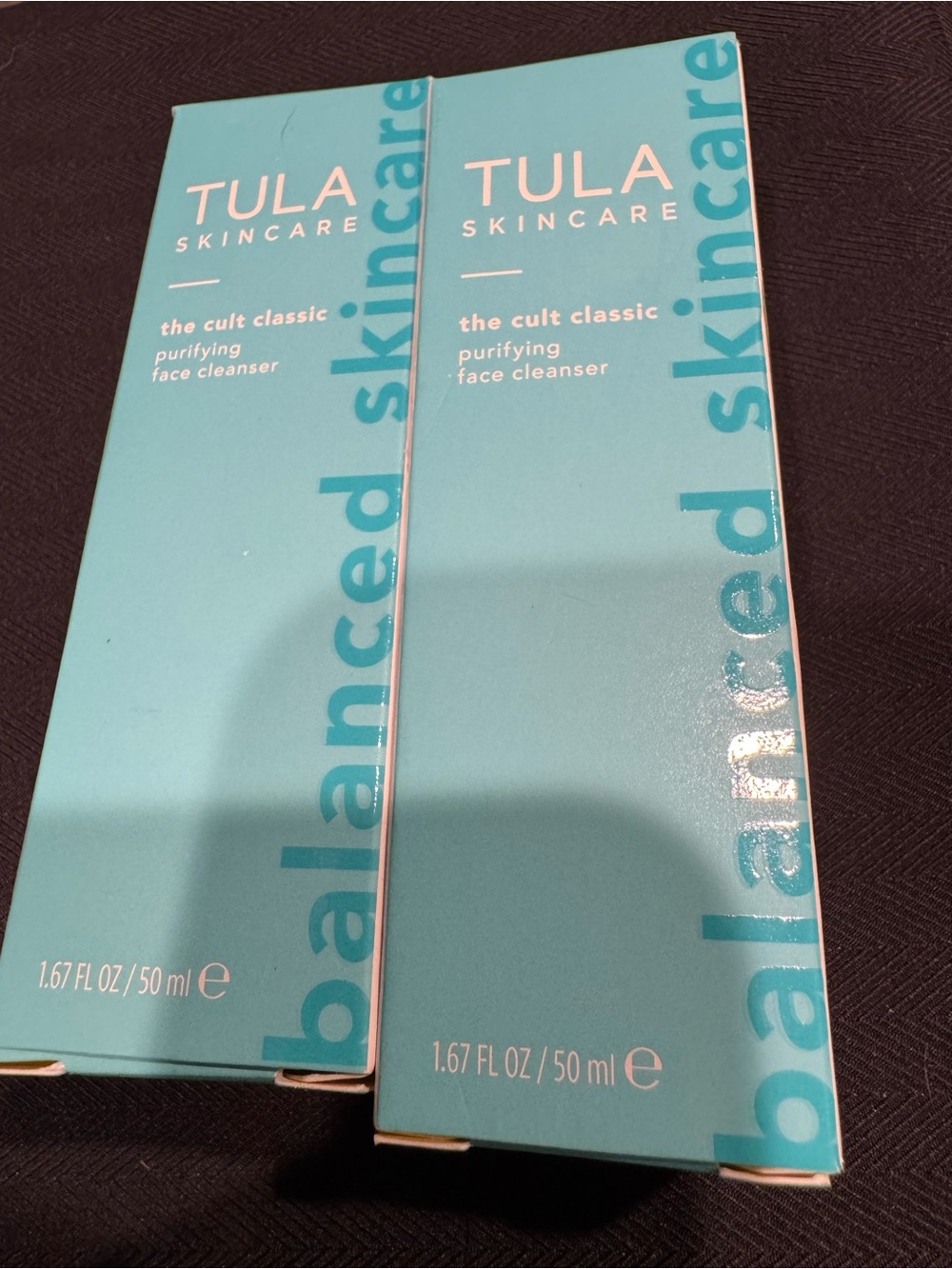 Bundle 2 TULA Skincare The Cult Classic Purifying Face Wash Cleanser 1 oz each